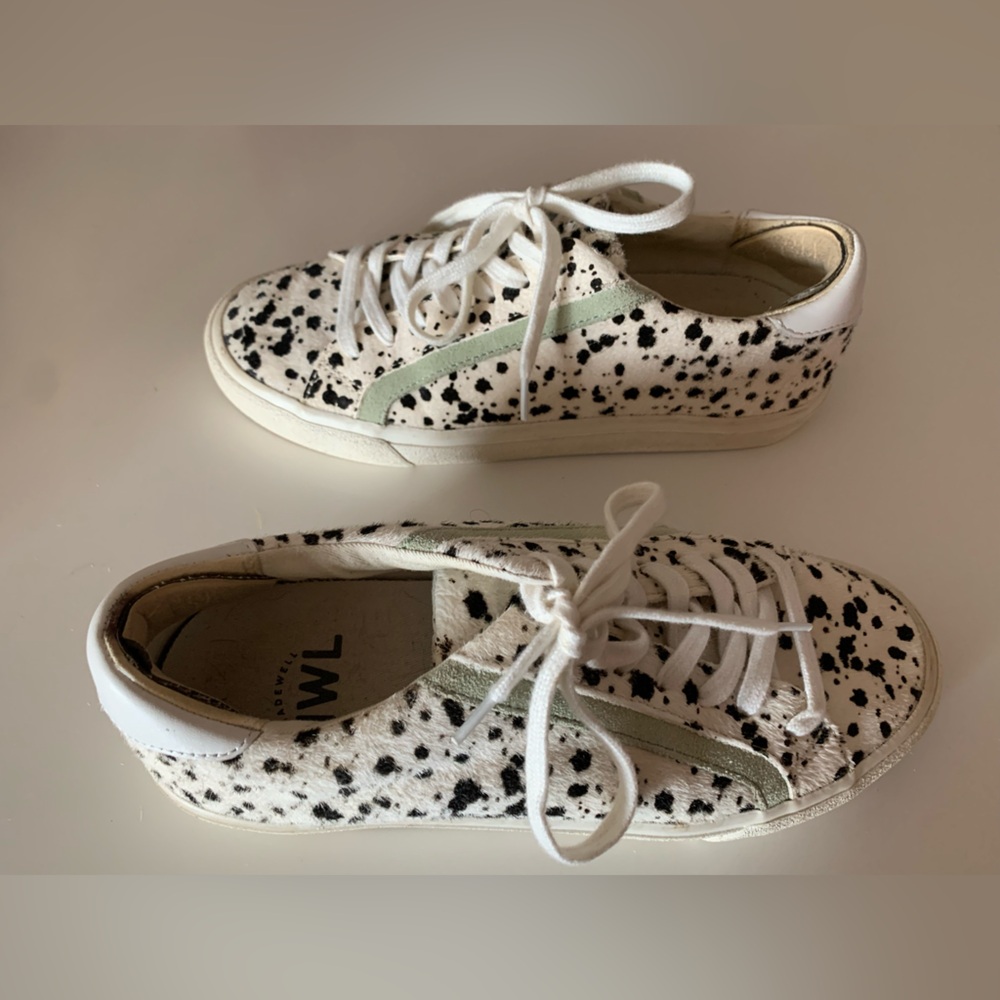 Madewell Black and White Spotted Sneakers